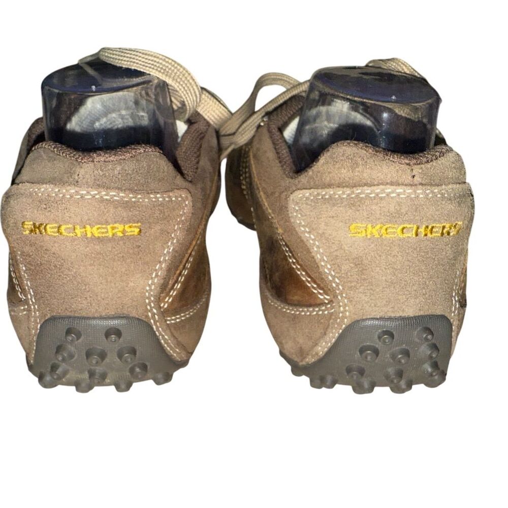 Skechers Unisex Brown Leather Athletic Shoes Size 10.5 Casual Sneaker - Picture 5 of 9